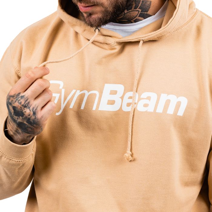 Dukserica PRO Hoodie Sand - GymBeam L - krem