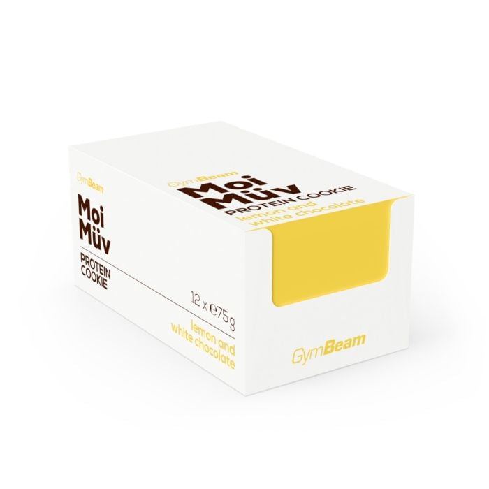 MoiMüv Protein Cookie - GymBeam borovnica i bijela čokolada - 75 g