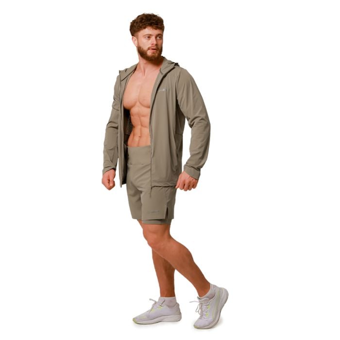 Jakna za trčanje Pulse Vetiver - GymBeam XXL