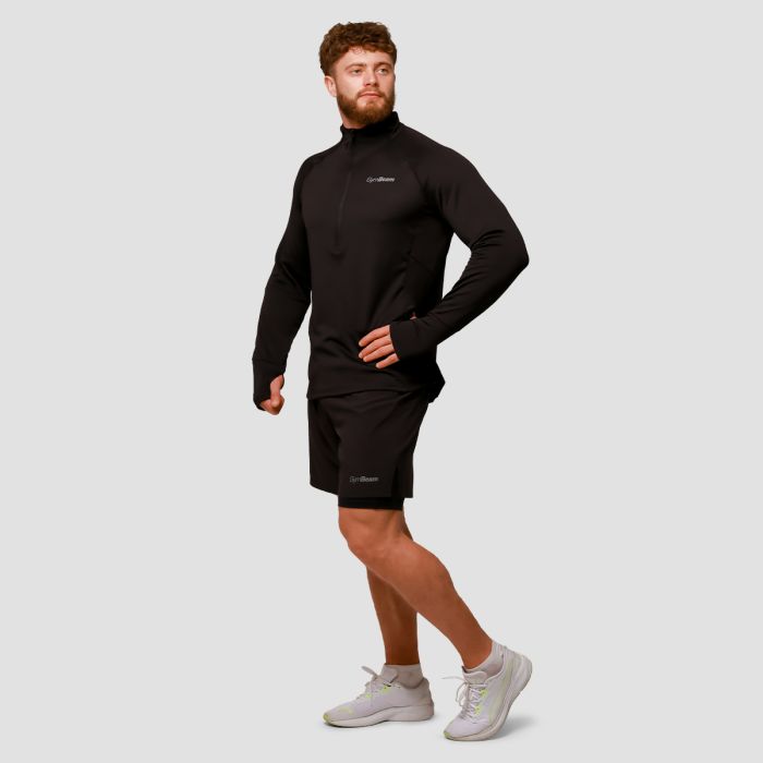 Kratke hlače za trčanje Pulse 2u1 Black- GymBeam XXL