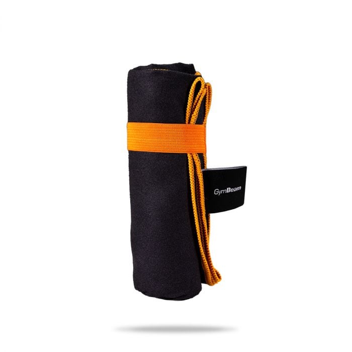 Brzosušeći sportski ručnik Black/Orange – GymBeam single_variant