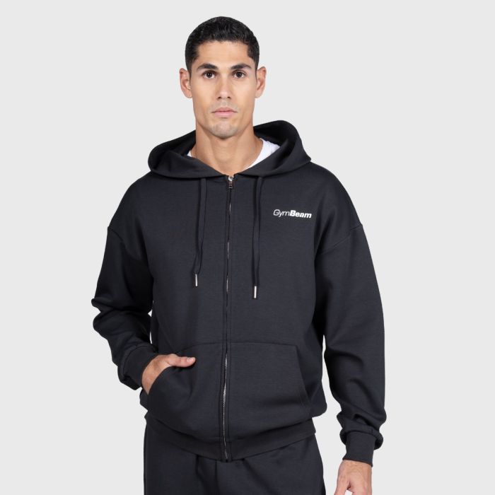 Dukserica Relay Zip Black - GymBeam XL