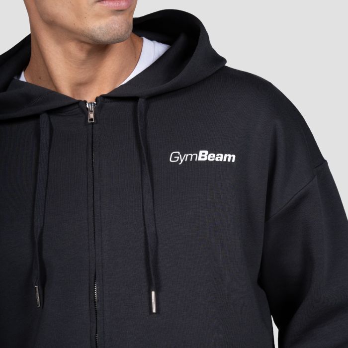 Dukserica Relay Zip Black - GymBeam XL