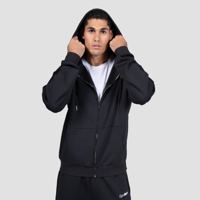 Dukserica Relay Zip Black - GymBeam XL