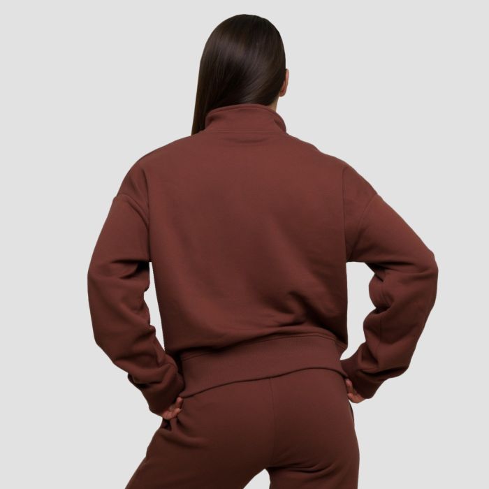 Women‘s Agile 1/2 Zip Jumper Root - GymBeam XL