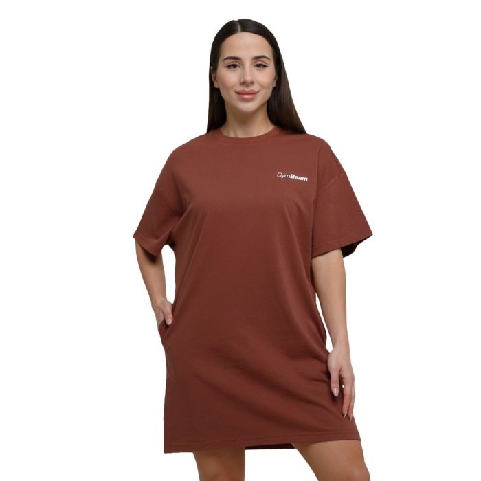 Women‘s Agile T-shirt Dress Root - GymBeam S
