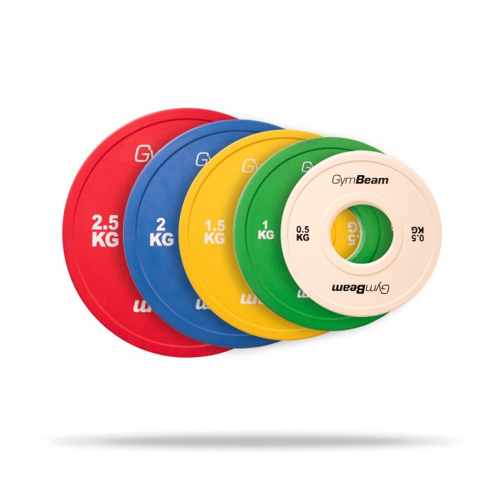 Rubber Fractional Plates 51 mm - GymBeam 1.5 kg