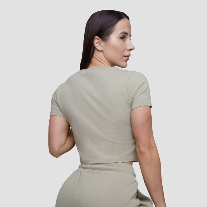 Ženska majica Agile Cropped Sage - GymBeam L