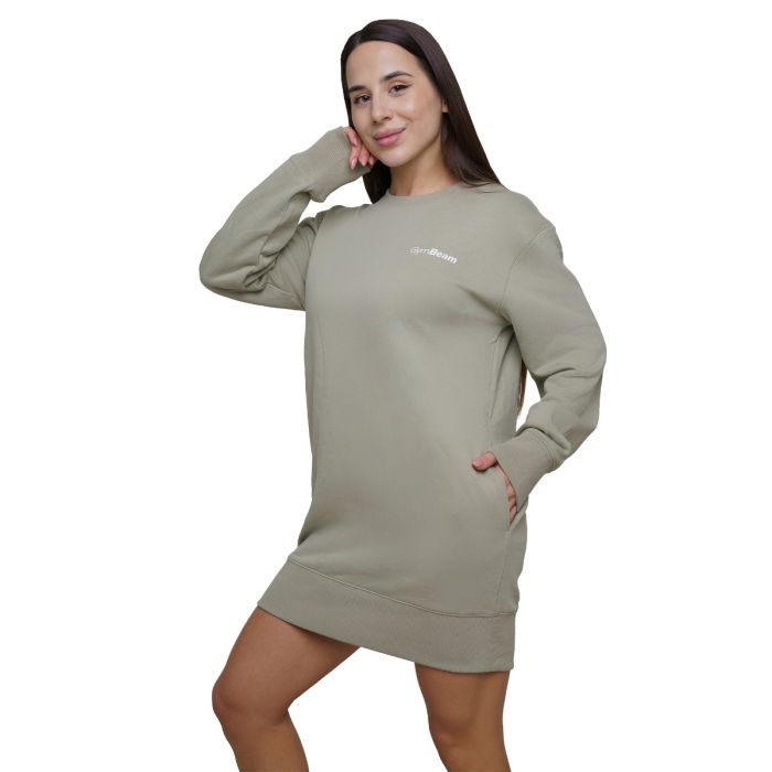 Women‘s Agile Longline Jumper Sage - GymBeam M
