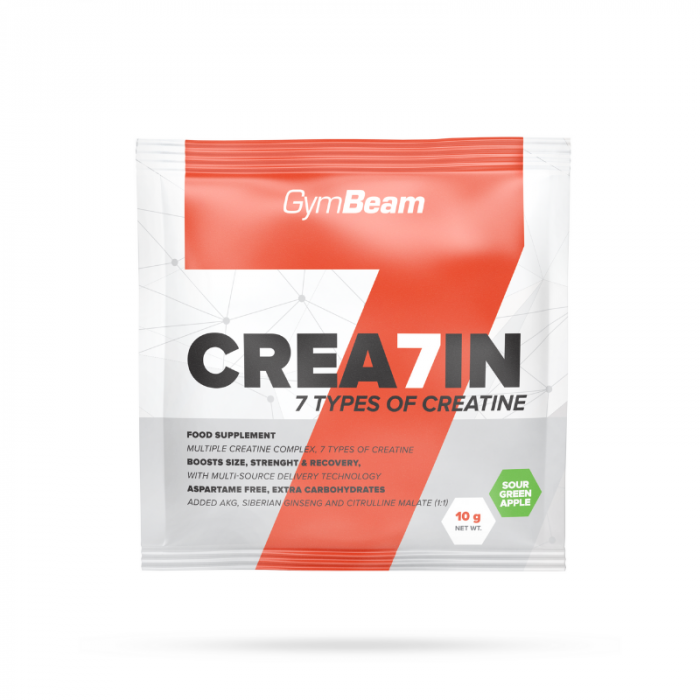 Uzorak Crea7in – GymBeam 10 g - zelena jabuka