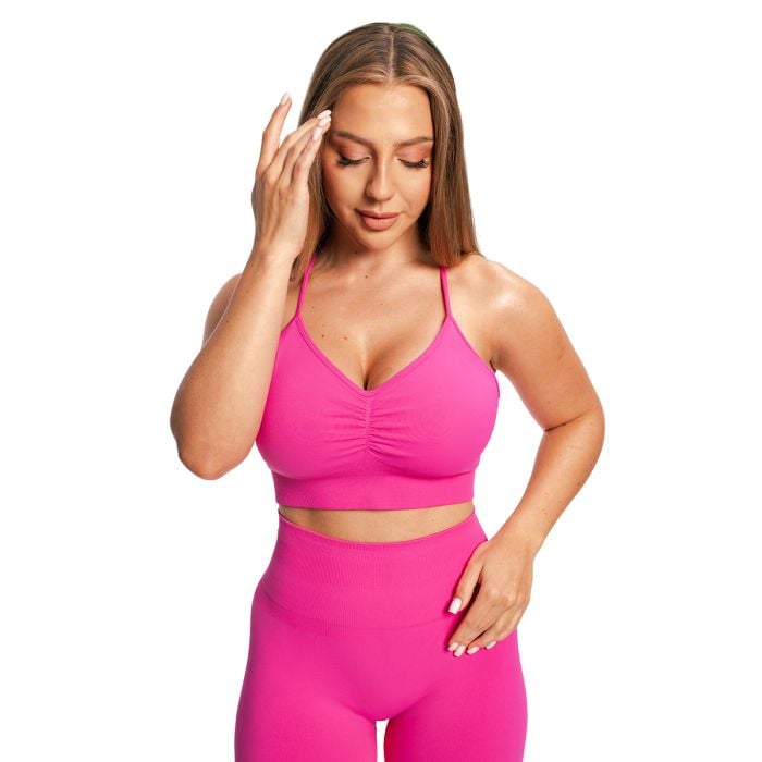 Sportski grudnjak Sculpt Seamless Rose - GymBeam S