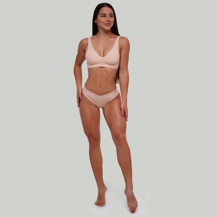 Seamless grudnjak Beige - GymBeam XS
