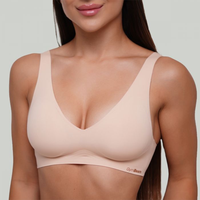 Seamless grudnjak Beige - GymBeam XS