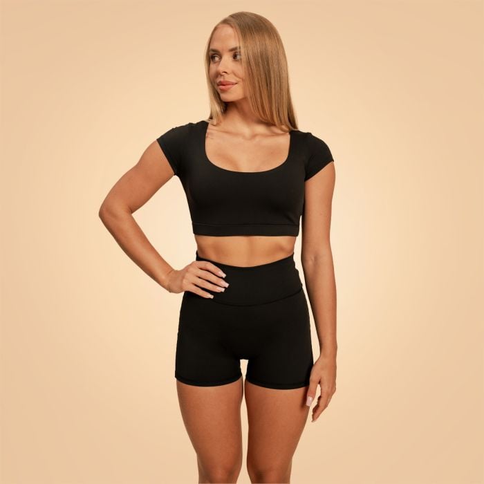 Ženska majica Cropped Sense Black - BeastPink XS