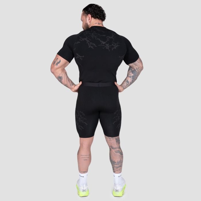 Kompresijska majica Static Black - GymBeam XL
