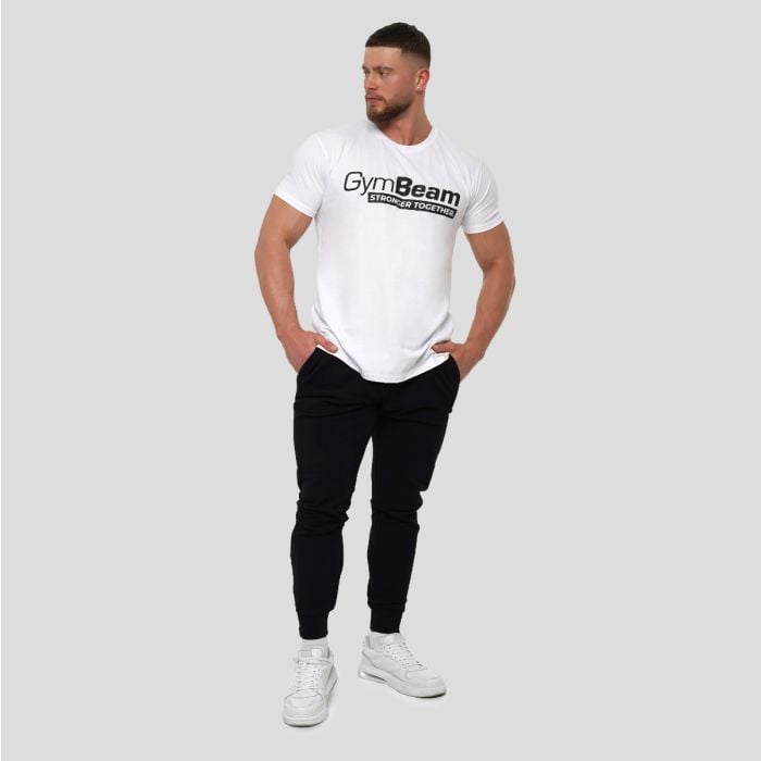 Stronger Together T-shirt White - GymBeam XL