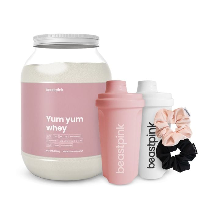 Protein Yum Yum Whey - BeastPink 30 g - bijela čokolada - kokos