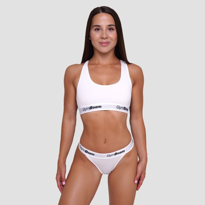 Ženske tange 3Pack White - GymBeam M