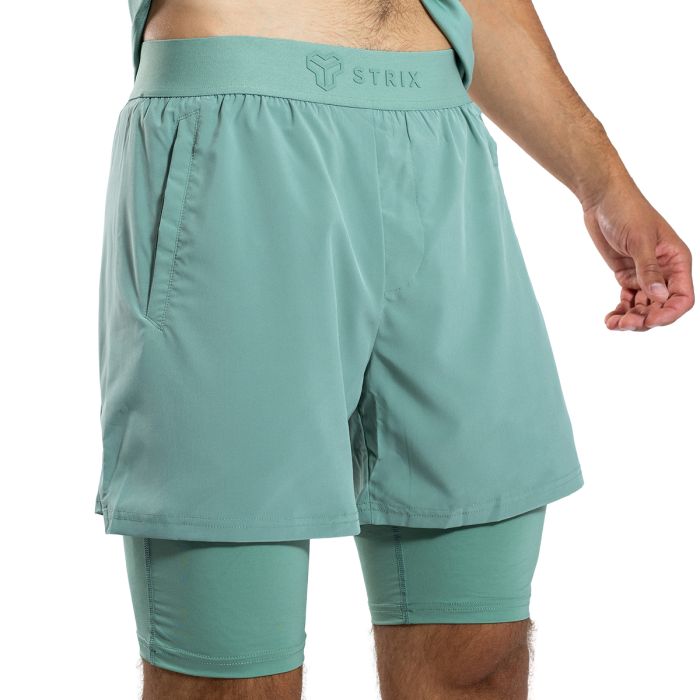 Muške kratke hlače ULTRA 2in1 Agave - STRIX XXXL