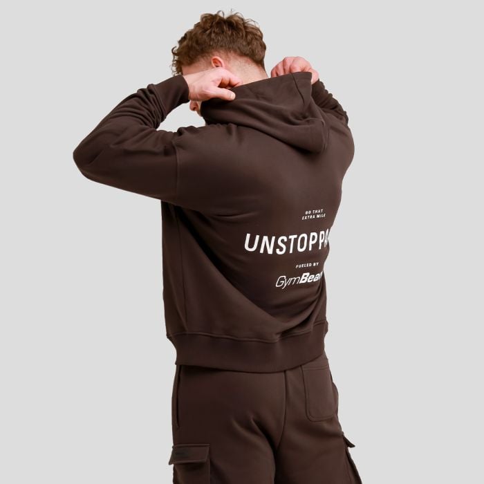 Muška dukserica Unstoppable Brown - GymBeam XXL