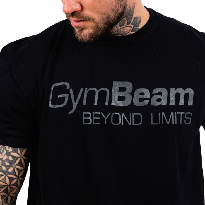 Majica Beyond Limits Black - GymBeam L