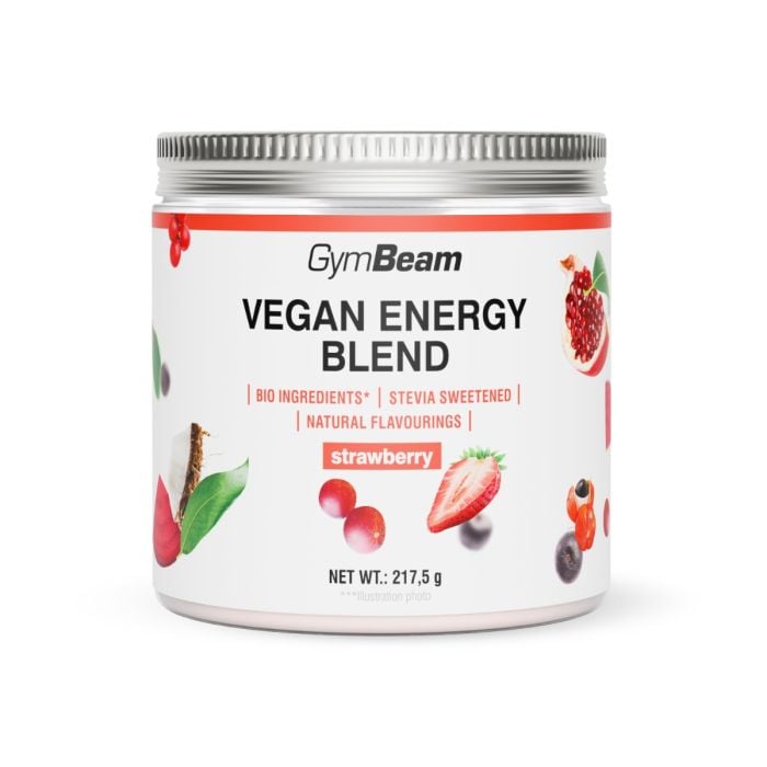 Vegan Energy Blend - GymBeam 217,5 g - jagoda