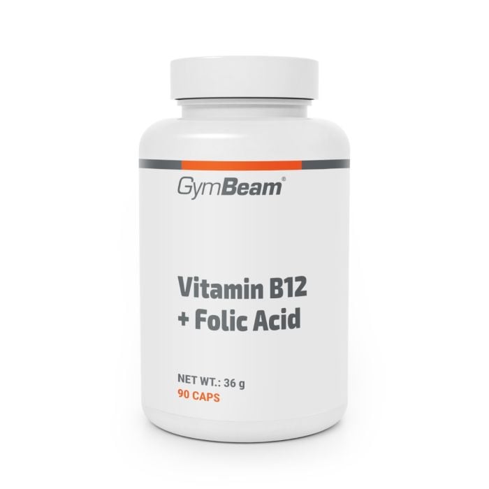 Vitamin B12 + Folna kiselina - GymBeam 90 kaps.