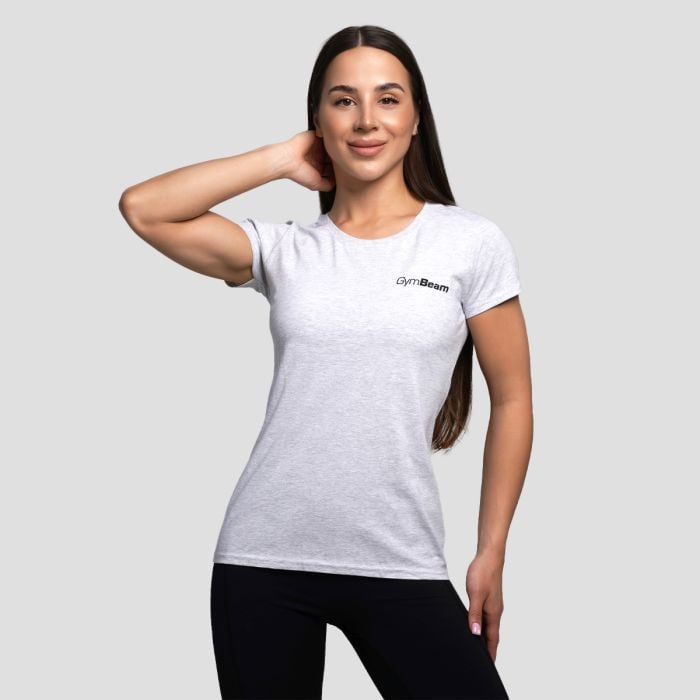 Ženska majica Basic Heather Grey - GymBeam S