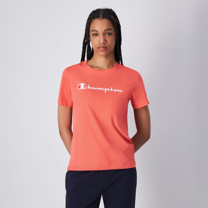 Women‘s Big Logo Jersey T-Shirt Red - Champion XL