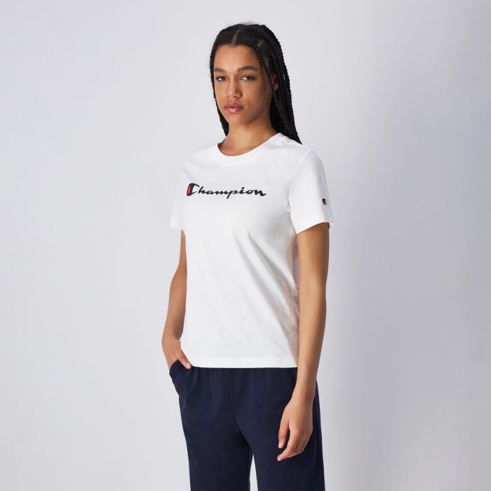 Women‘s Big Logo Jersey T-Shirt White - Champion S