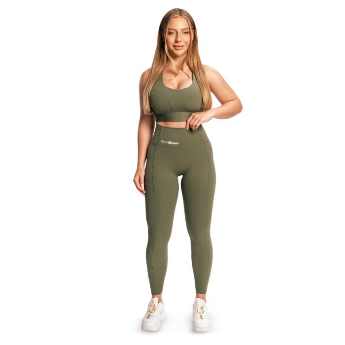 Ženske tajice Combat Olive Grey - GymBeam S