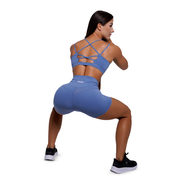 Ženske kratke hlače FIT Steel Blue - GymBeam S