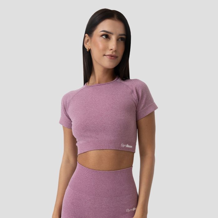 Ženski crop top FLO Violet - GymBeam XL