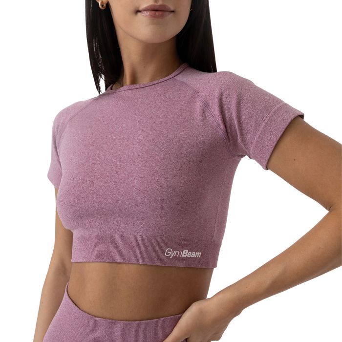 Ženski crop top FLO Violet - GymBeam XL