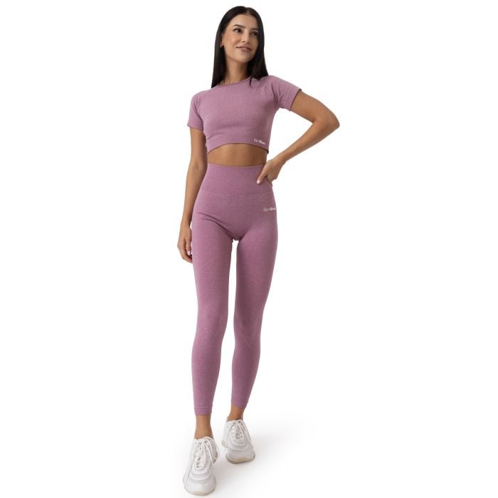 Ženski crop top FLO Violet - GymBeam XL