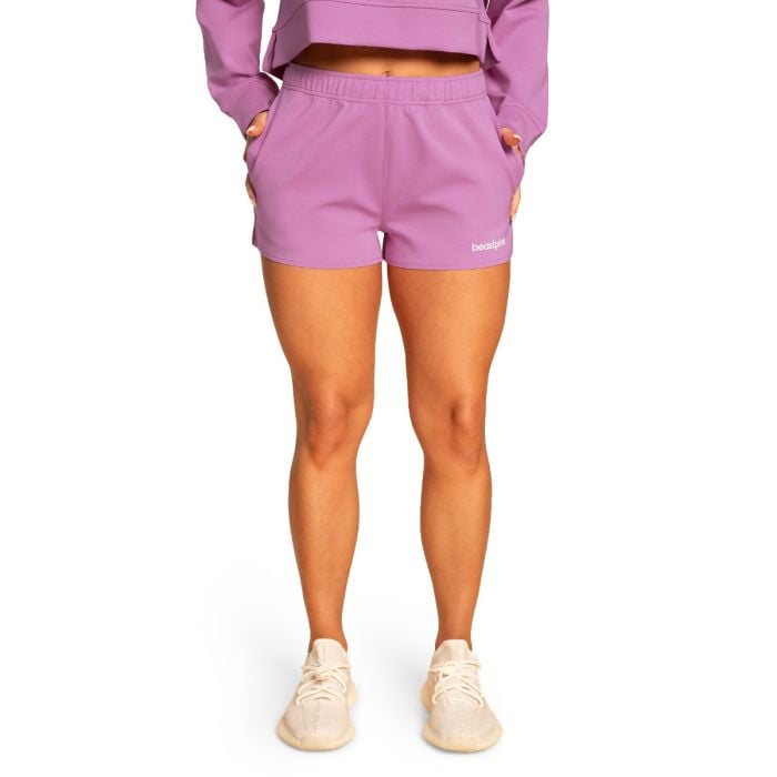 Ženske kratke hlačice Sweatshorts Grace Purple - BeastPink XL