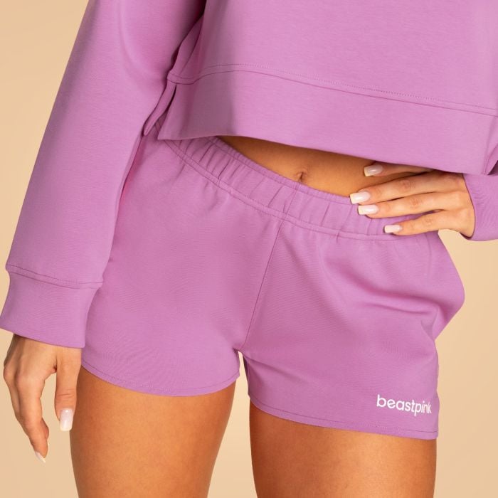 Ženske kratke hlačice Sweatshorts Grace Purple - BeastPink XL