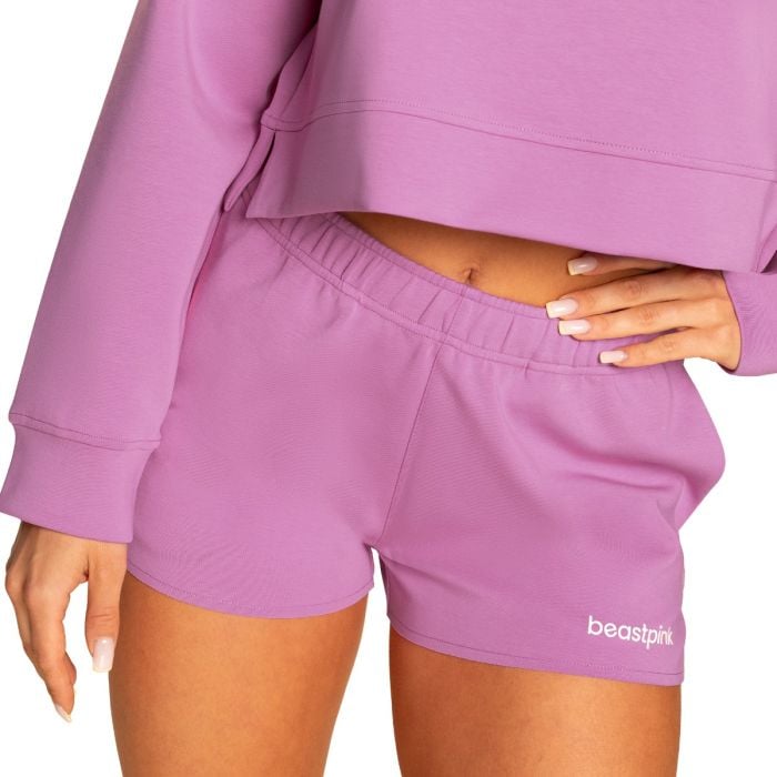 Ženske kratke hlačice Sweatshorts Grace Purple - BeastPink XL
