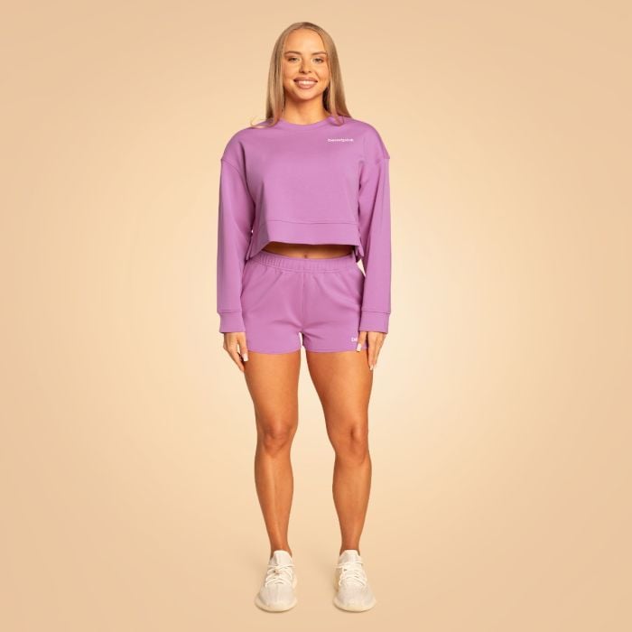 Ženske kratke hlačice Sweatshorts Grace Purple - BeastPink XL