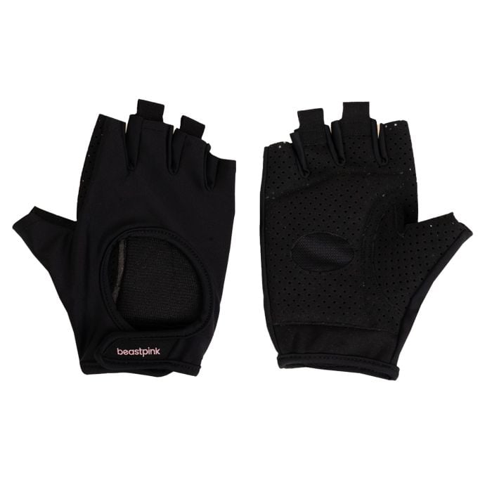 Ženske fitness rukavice Hyper Black - BeastPink L