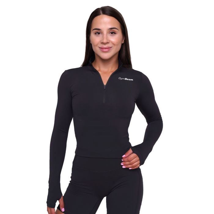 Ženska sportska majica Ignite Black - GymBeam S