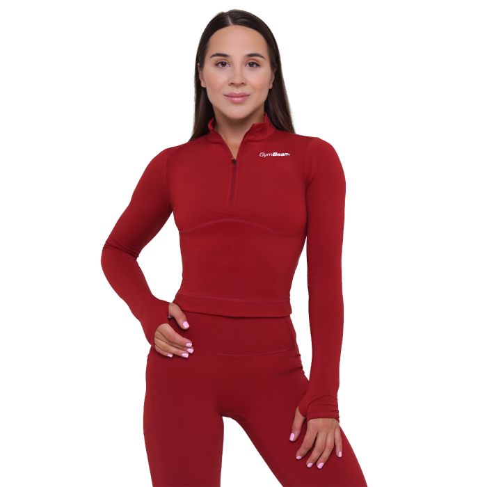 Ženska sportska majica Ignite Dark Red - GymBeam S
