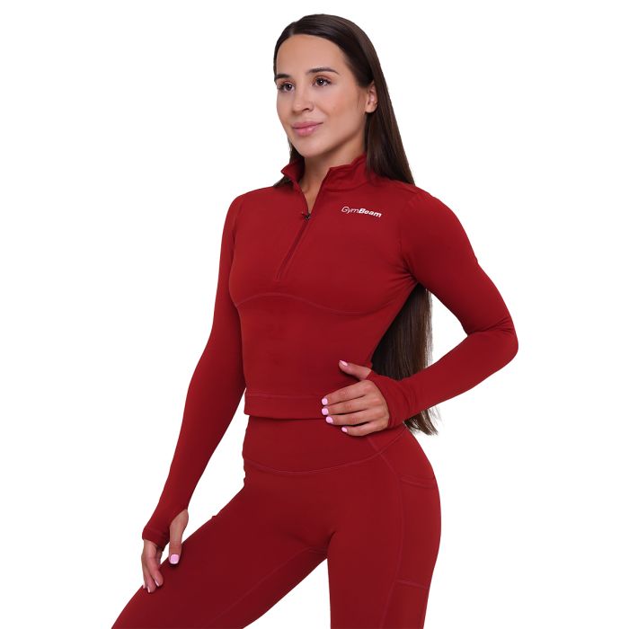 Ženska sportska majica Ignite Dark Red - GymBeam S