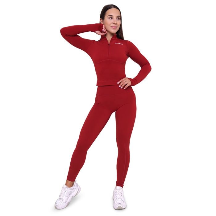 Ženska sportska majica Ignite Dark Red - GymBeam S