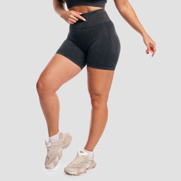 Ženske kratke hlače Lift Seamless Coal - GymBeam XL