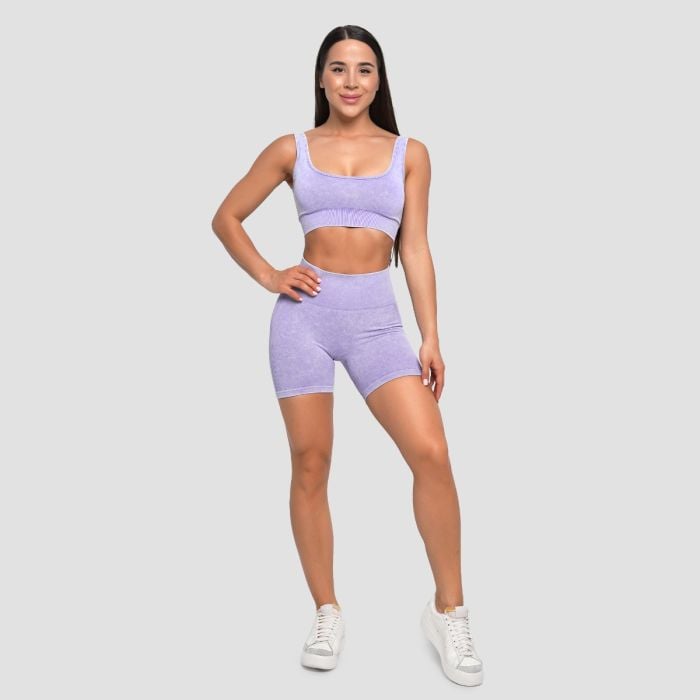 Ženske kratke hlače Lift Seamless Violet - GymBeam M