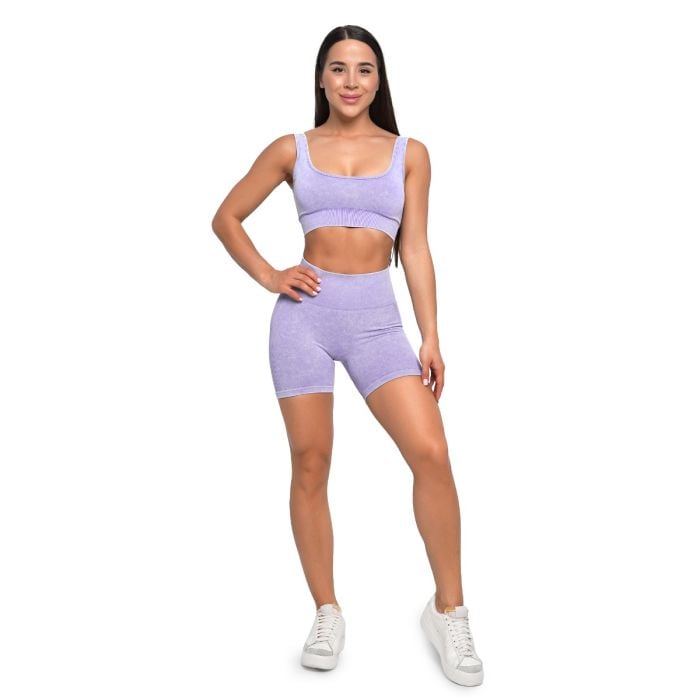 Ženske kratke hlače Lift Seamless Violet - GymBeam M