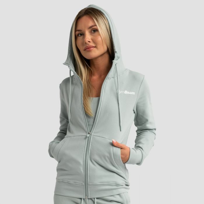 Ženska dukserica Limitless Zip Up Eucalypt - GymBeam S