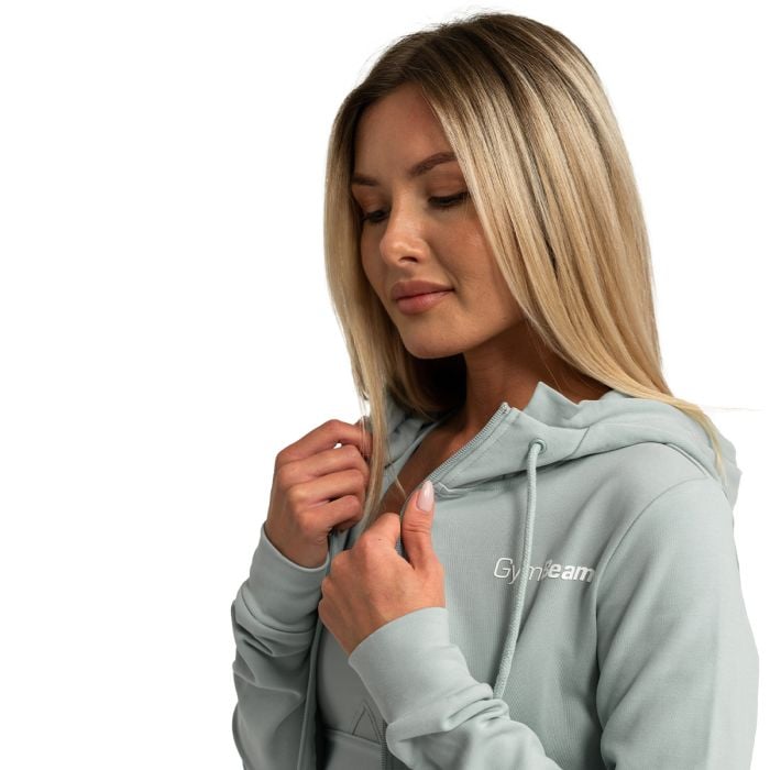 Ženska dukserica Limitless Zip Up Eucalypt - GymBeam S