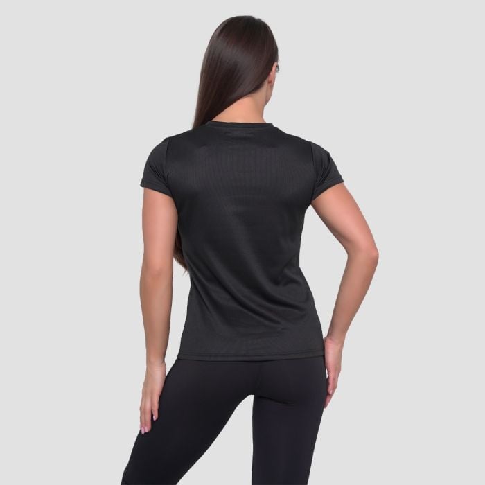Ženska majica Mesh Essence Black - GymBeam XL